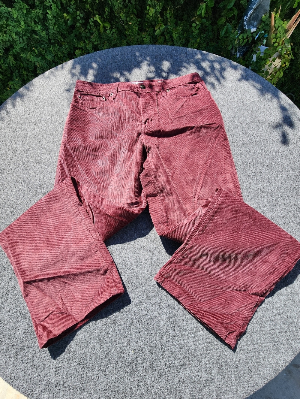 Vintage Burgundy Corduroy Pants 32x32